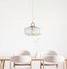 CLARISE CLEAR Geometric Glass Pendant
